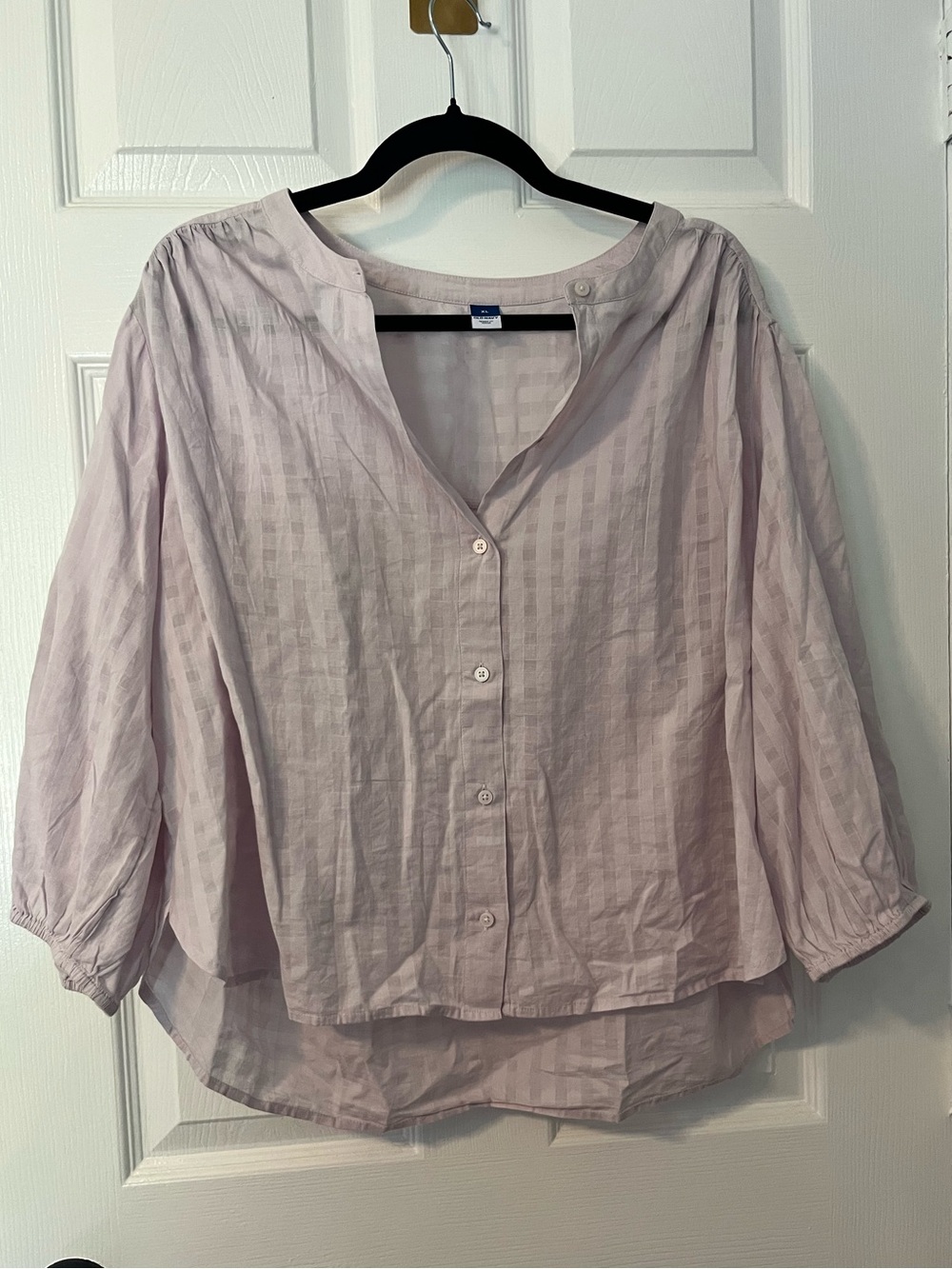 Old Navy Light Lavender Button-Down Tunic Shirt